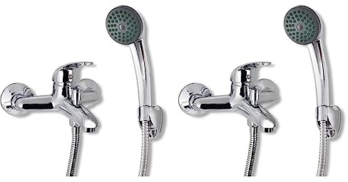 Générique Kit de Douche 2 pcs,Quincaillerie,Plomberie,Équipements sanitaires,Cabines & Kits de Douche,Argent,2.4 KG,275922