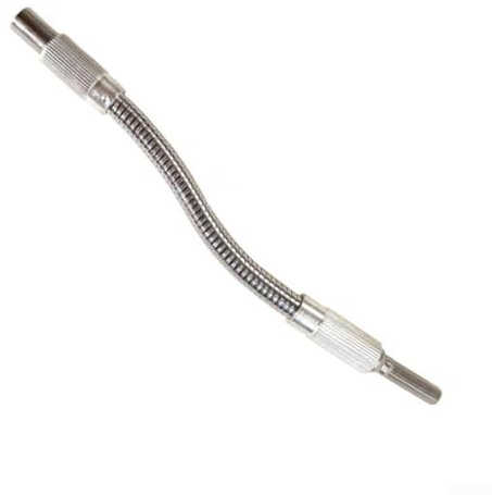 Besttoolifes Prolunga per punte da trapano con albero flessibile da 1/4, barra di estensione per trapano elettrico, avvitatore a percussione e cacciavite a cricchetto, in metallo, 150 mm-400 mm (200