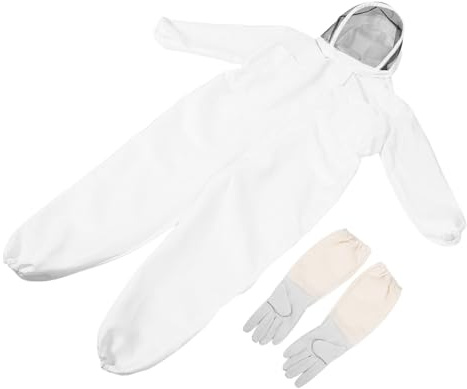 UKCOCO Suministros De Apicultura Chaqueta Protectora Traje Chaqueta Ventilada Disfraz De Apicultor Adulto Con Capucha De Trajes De Equipo De