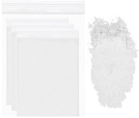 QUARKZMAN Mica Pulver 15g Glimmerpulver Epoxidharz Farbe 400 Mesh Perlglanz Pigmentpulver für Gießharz Autolack Seifenfarbe Kerzenherstellung DIY Nagellack und Bastelarbeiten Weiß