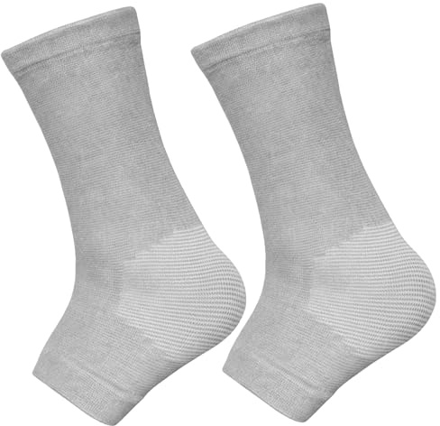 Xoeryoy 1 paire de manchons de pied en bambou, manchons Compression cheville doux et respirants pour un confort quotidien et un port décontracté