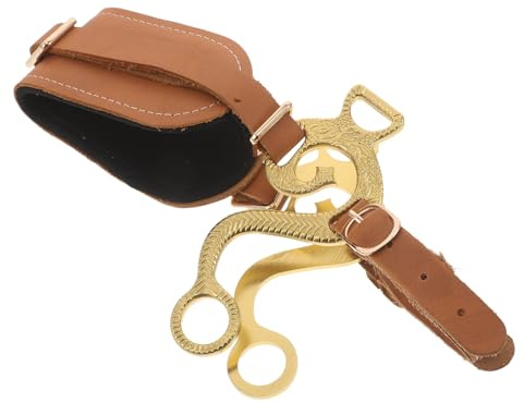 YARNOW Brida de Entrenamiento para Caballos Ajustable sin Bocado Acolchado Suave de Pu Equipo de Aparejo para Caballos para Practicar Equitación y Saltos