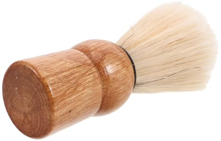 Blaireau à Barbe Rétro en Bois pour Homme, Pinceau à Raser | Poils Rigides, Prise en Main Confortable, Usage Maison et Toilettage Quotidien