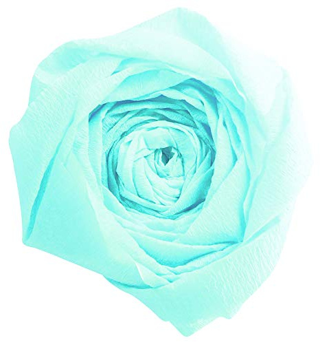 Clairefontaine 903025C - Pacco da 10 fogli di Carta Crespa -Colore blu turchese- Formato 2,50x0,50m - lavori carta crespatura 60% - Elastica e Resistente - hobby creativo, Bricolage e Attività Manuali