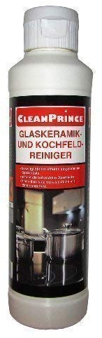CleanPrince Glaskeramikreiniger und Kochfeldreiniger Politur 250 ml Eingebranntes Angebranntes Kochfeldreiniger Glaskeramikreiniger Ofenglasreiniger