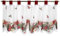 Tischdeckenshop24 Scheibengardine Weihnachtszeit für Küche und Wohnzimmer, 45x90 cm, Winter Gardine mit dekorativen Motiv zu Weihnachten, Moderne transparente Bistrogardine für die Küche