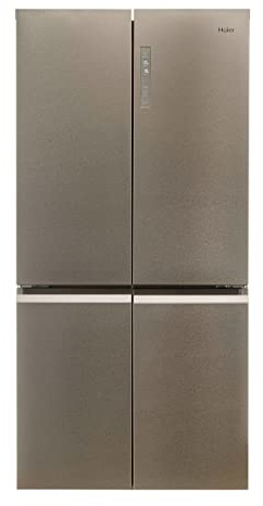 Haier HCR5919FOPG Frigorifero Cube 4 Porte, Tecnologia Antibatterica T-ABT, Libera Installazione, No Frost, Luce LED, Classe F, 90,8x64,8x190 cm, Grey