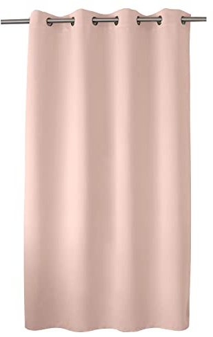 ED ENJOY HOME Verdunkelungsvorhang mit silberfarbenen Ösen, Altrosa, 140 x 180 cm, 100% Polyester, Öko-TEX, Kollektion Lakritze