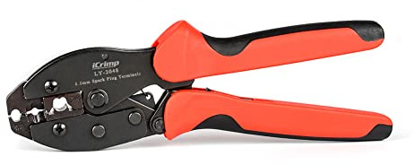 iCrimp Spark Plug Wire Crimper, Ratchet Wire Crimping and Stripping Tool for Spark Plug Ignition Wire and Terminals Dia. 7.0-8.5mm