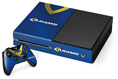 Skinit Decal Gaming Skin Compatible with Xbox One Console and Controller Bundle - Officially Licensed NFL Los Angeles Rams Team Jersey Design