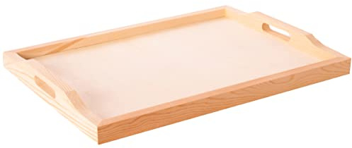 Bandeja madera de pino macizo 40x30x2,5cm.