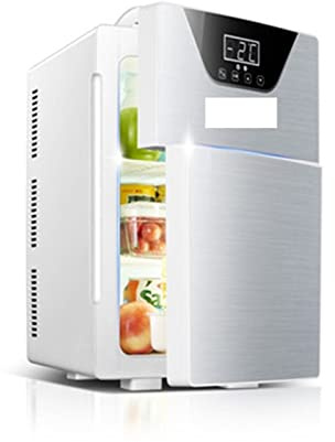 DieffematicBX Mini Frigo 20L Réfrigérateur Mini Petit Réfrigérateur Maison Double Usage Froid Et Chaud -Porte Réfrigérateur Boîte De Conservation