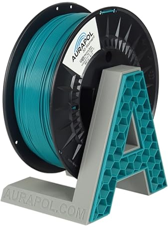 AURAPOL PETG Filament 1.75, Machine Blau 1 kg, filament-3d-druckmaterialien, 1kg Premium 3D Drucker Filament kompatibel mit den meisten FDM(FFF)-3D-Druckern und 3D-Stiften