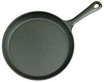 OQHAIR Sartén de Hierro Fundido, Mini sartén Gruesa, sartén para Tortillas, sartén de Hierro Crudo