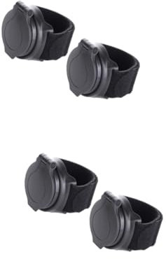Sosoport 4 Stück Fahrradspiegel Arm-Handgelenk-Rückspiegel Fahrrad Seitenspiegel Glasspiegel Rennradspiegel Rückenspiegel am Handgelenk Fahrrad-Rückspiegel Reiten Armband