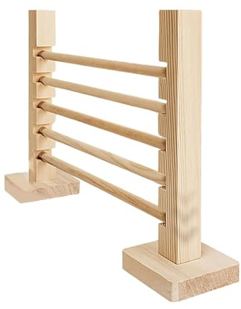 Shurzzesj Obstacle d'exercice de Lapin, Jeu d'obstacles en Bois - Jeu d'obstacles à Barre de Saut en Bois pour Lapin | multifonctionnels pour Petits Animaux, Assemblage Facile, Ensemble de