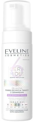 Eveline Cosmetics Schiuma Detergente Delicata ai Ceramidi per Pelle Sensibile - Idratante e Lenitiva con Probiotici, Pantenolo e Niacinamide