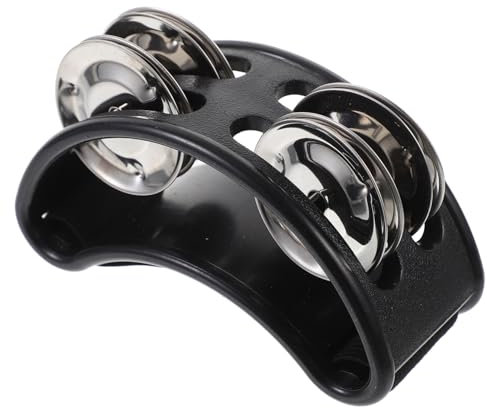 OFFSCH Fußtamburin Mit Metall Jingle Bells Abs Gehäuse Nylon Gurt Für Percussion Instrumente Schlaginstrumente