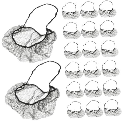 BUGUUYO 100stücke Nylon Bartnetz Schutzabdeckung Atmungsaktives Mesh Bart Haarnetz Staubdichtes Outdoor Bartpflege Zubehör Für Herren Langlebiger Bartschutz Für Hygiene Und Sauberkeit