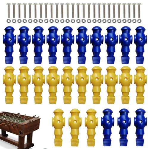 Tischfußballersatz Männer Tischkicker Tischkicker Tischfußball für Puppe klein Herren 26 Spieler Fußballspiel Teile für Kickertisch Spielset für