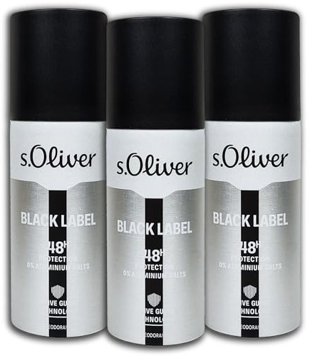 3 er Packs.Oliver Black Label Men Deospray Deodorant 3 x 150 ml