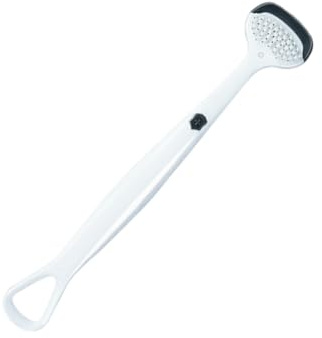 Raschietto per lingua compatto e portatile per gli appassionati di igiene della bocca, spazzola delicata per lingua per casa, ufficio o uso in viaggio