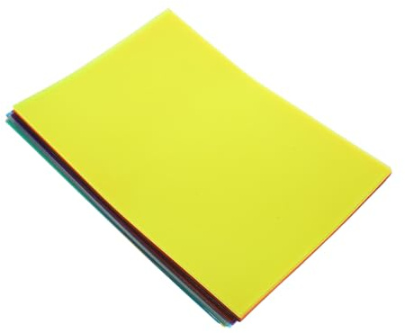 DIYEAH 50 Ark Färgat Cellofanpapper Translucent DIY Pysselpapper för Kreativ Lärande Ljusdiffuserande Film för Förskola och Festdekoration