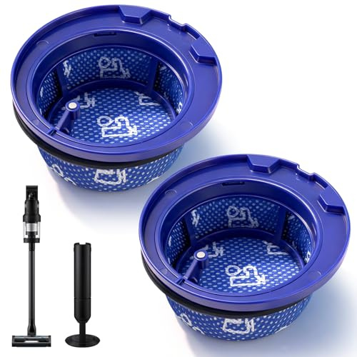 2 stycken Filter Tillbehör Tvättbara Dammsugare för Samsung Bespoke Jet Al UItra Dammsugare Tillbehör VS28C9762UK/AA, VS35D9762UK/AA, VS28C9760UG/AA, VS30D9762UK