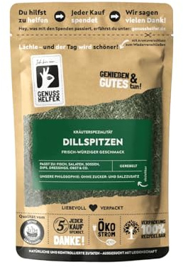 Bremer Gewürzhandel Dillspitzen, gerebelt, Dill Gewürz für Kartoffelsalat, Fisch und Gurkensalat, 40g
