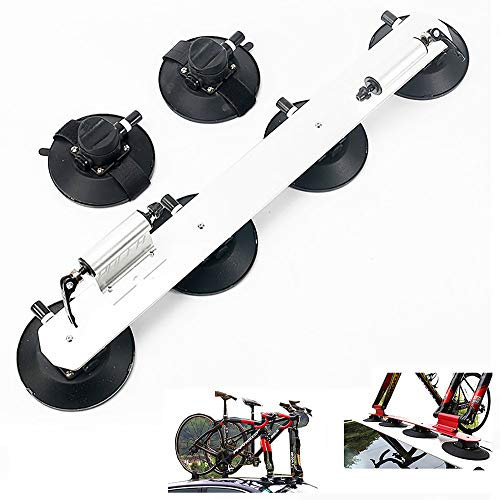 Yajun Top Suction Roof-Top Bike Racks Accessories Bicycle Sustion Cup Roof Rack Cycle Sucker Car Mount bicycle parts,White-2
