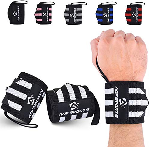 AQF Handgelenk Bandagen 18, IPL & USPA für Kraftsport (Paar)