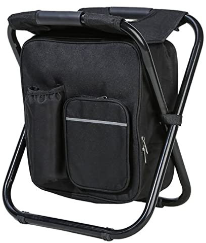 LMEIL Klappbarer Campingstuhl, 3-in-1-Kühlrucksack, Mit Kühler Isolierter Picknicktasche, Effiziente Isolierung, Für Outdoor, Indoor, Angeln, Reisen, Strandgrill