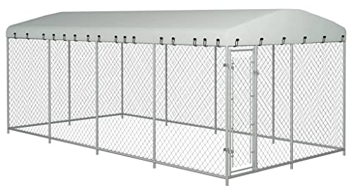 SKM Outdoor-Haustierbedarf mit Überdachung 8x4x2,3 m, Weight: 107.86 kg, 144937