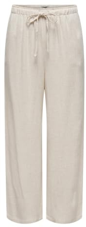ONLY Damen Freizeithose avec Ceinture élastique et Cordon de Serrage