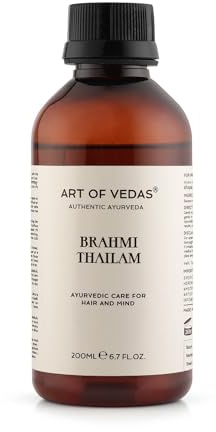 Brahmi Thailam – Traditionelles Ayurvedisches Öl für Haarpflege und Wellness, natürliche Kopfhaut- und Haarpflege, ayurvedisches Öl zur Förderung von Wohlbefinden und Entspannung (200ML)