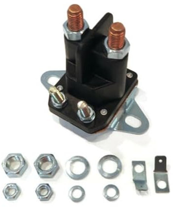1 set Relè di avviamento Relè di avviamento magnetico a 4 poli Relè di avviamento Trattorino rasaerba Trattore elettromagnetico Relè di avviamento Forniture for attrezzi da giardino