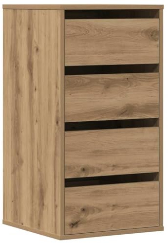 vidaXL Kommode Artisan-Eiche 40x41x76 cm Holzwerkstoff