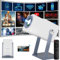 Mini Proiettore Portatile TV Supporta filmati 4K/1080P,WiFi 6+Bluetooth 5.0,Android 11 Correzione Automatica Verticale + Altoparlanti Stereo,Proiezione a 360°,Compatibile Netflix/YouTube/Prime Video