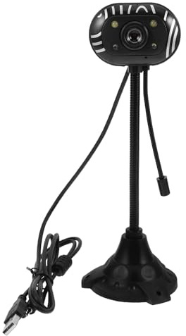 BESTonZON Webcam USB con Microfono per Videoconferenze e Streaming Compatibile con Computer Desktop e Laptop Imaging HD e Audio