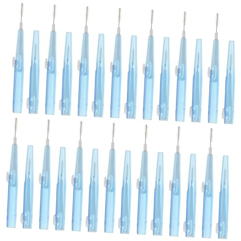 UKCOCO 60 St Interdentalborstar med Mjuk Trådhållare Push-pull Design för Djup Rengöring Mellan Tänder för Tandställning och Trånga Mellanrum Bärbar Munvård för Resor