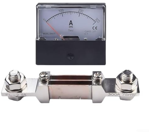 DC 100A 300A Amperometro analogico DH670 con pannello shunt per una migliore misurazione della corrente (300A)