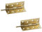 Merriway BH03837 Cerniera in Acciaio con Perno Amovibile, Bianco, 100 mm, Set di 2 Pezzi