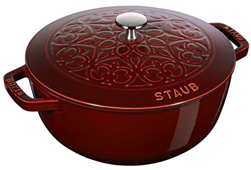 STAUB Roter Grenadine aus Gusseisen, 24 cm, Rot