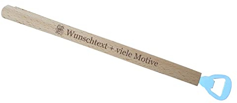 Grillzange mit Flaschenöffner und Gravur - personalisiertes Männer Geschenk aus Holz, Grillzubehör, Küchenhelfer, Kombi-Grillzange für Meistergriller