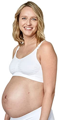 Medela Reggiseno Keep Cool per Gravidanza e Allattamento Senza Cuciture con 2 Zone Traspiranti e Tessuto Soft Touch per Un Sostegno Confortevole