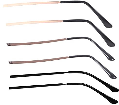 Healeved 3paare Metall-brillenbügel-ersatzteile Passend Für Brillen Und Sonnenbrillen Ersatz Brillenbügel Aus Metall