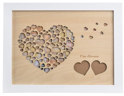 Bymivofun Geld Geschenke für Hochzeit mit Bilderrahmen, Hochzeitsgeschenke für Brautpaare, Geld Geschenke Verpackung, Geburtstag, Verlobung, Jubiläum, Weihnachten