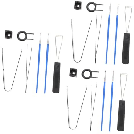jojofuny 3sets Strumenti Per Tastiera Meccanica Estrattore Di Keycap Pinzette Spazzola e Rimuovi Per Pulizia e Manutenzione Accessori Per Personalizzazione Tastiere