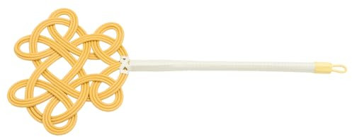 Amosfun Manual Rug and Quilt Dust Cleaning Tool Imitation Rattan Handle Long-handle Household Quilt Beater for Dust Removal Traditional Duster Suitable for Home Cleaning