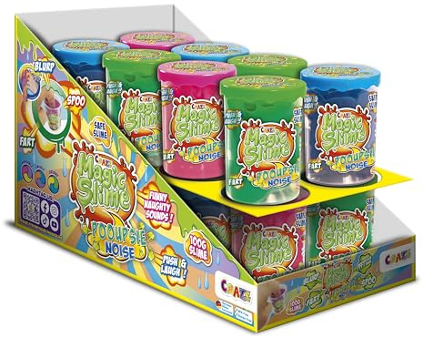 Craze Magic Slime POOUPSIE Noise | Ensemble de 16 Slimes pour Enfants Slime Liquide Épais Kit de Slime Pups 3X 100g, Articles de Blague, sans Résidu, 17,1 x 5,7 x 7,6 cm